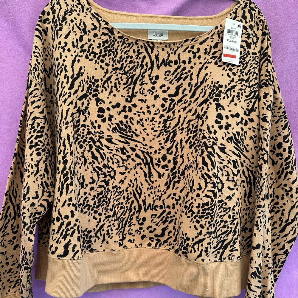 Jenni Animal Print Sweater